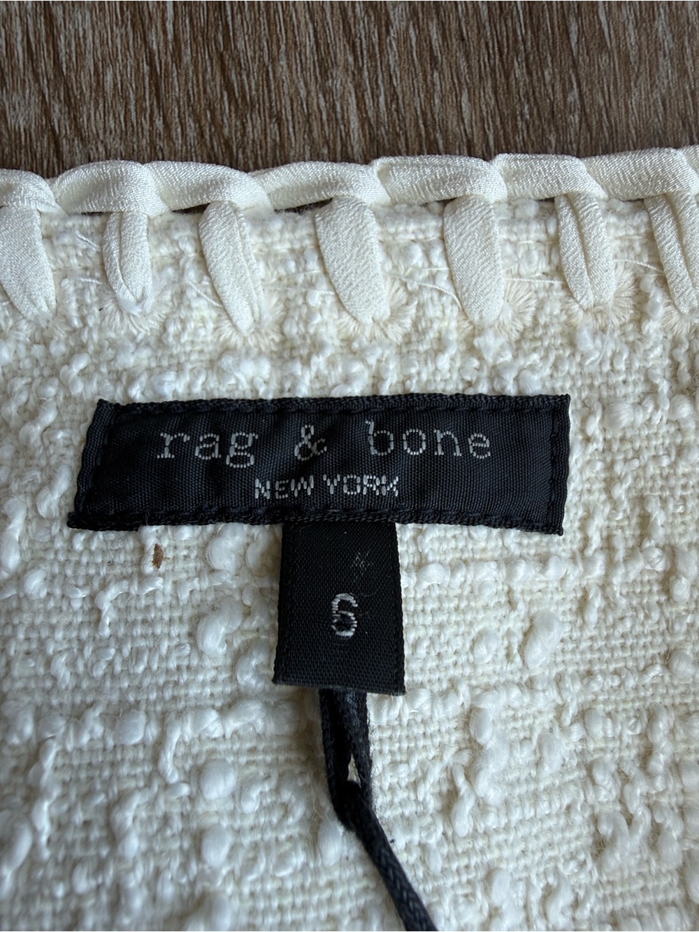 NWT Rag & Bone White Cheyenne Tweed Jacket - Picture 11 of 11